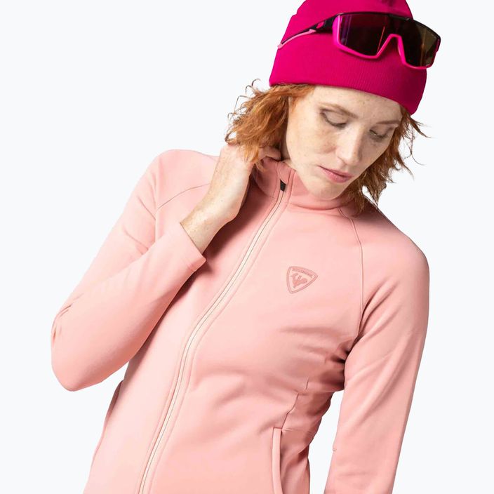Dámska lyžiarska mikina Rossignol Classique Clim cooper pink 5