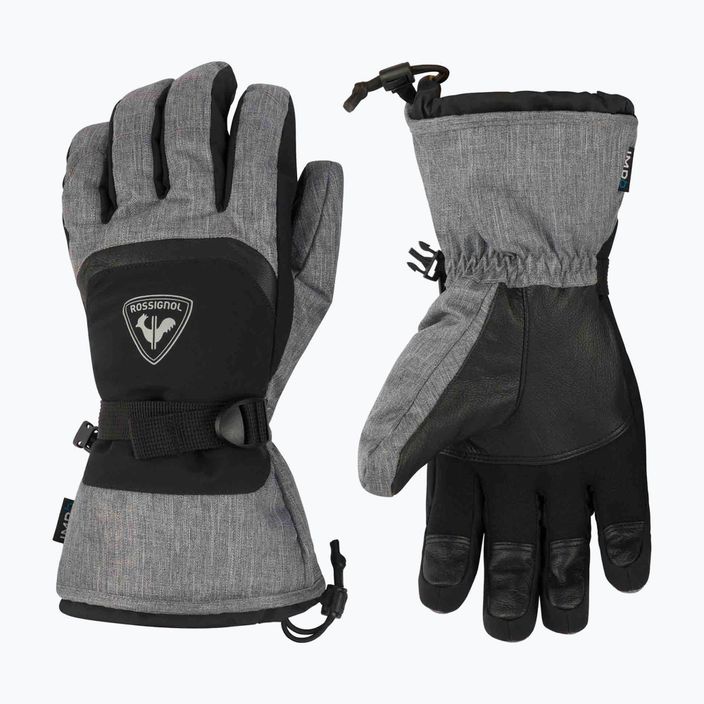 Rossignol Type Impr G heather grey pánske lyžiarske rukavice 5