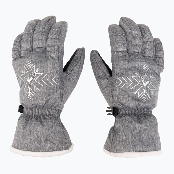 Dámske lyžiarske rukavice Rossignol Perfy G heather grey 3