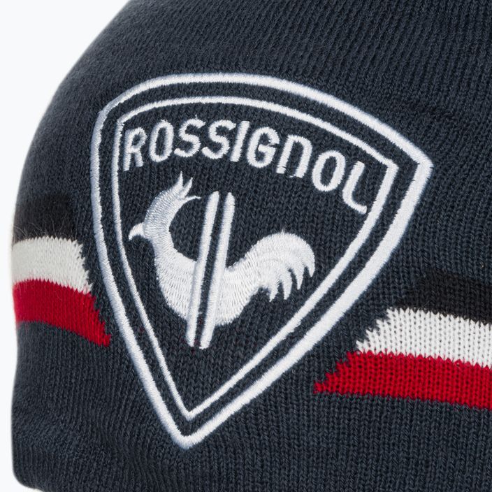 Rossignol Rooster Pompon pánska zimná čiapka dark navy 4