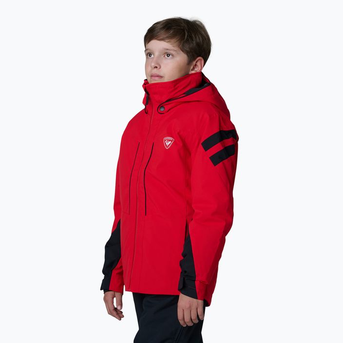 Rossignol Boy Ski sports červená detská lyžiarska bunda 3