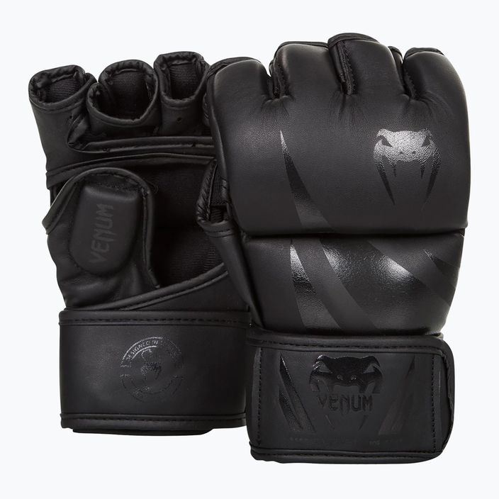 Venum Challenger matné/čierne tréningové rukavice MMA