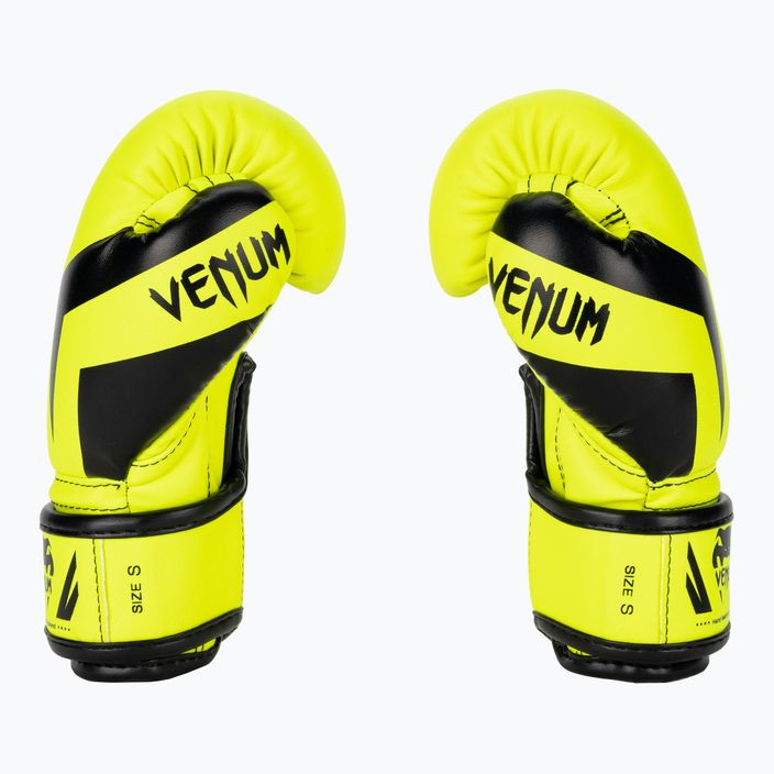 Detské boxerské rukavice Venum Elite Boxing neo yellow 3