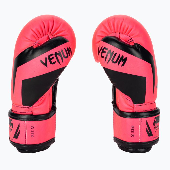 Detské boxerské rukavice Venum Elite Boxing fluo pink 3