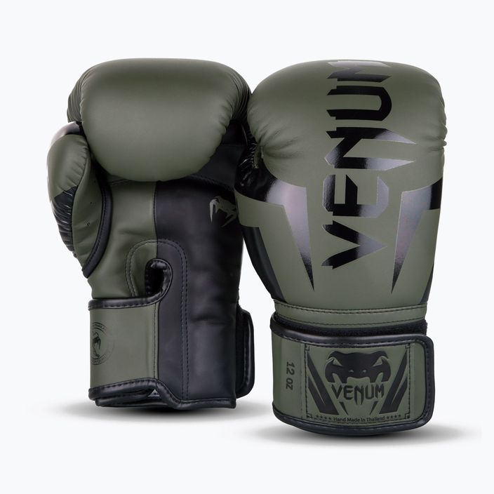 Venum Elite pánske boxerské rukavice zelené VENUM-1392 9