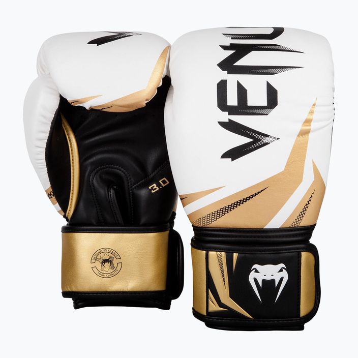 Venum Challenger 3.0 biele a zlaté boxerské rukavice 03525-520 7