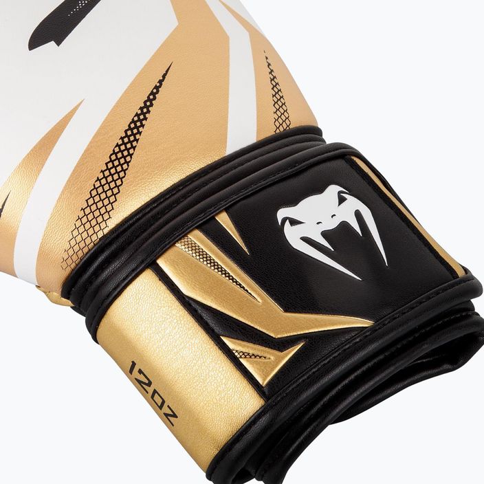 Venum Challenger 3.0 biele a zlaté boxerské rukavice 03525-520 8