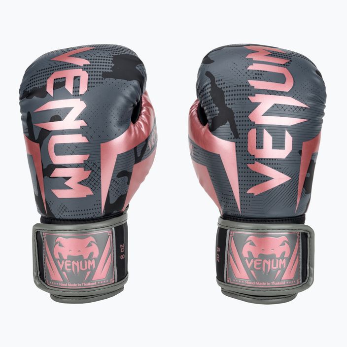 Pánske boxerské rukavice Venum Elite čierno-ružové 1392-537