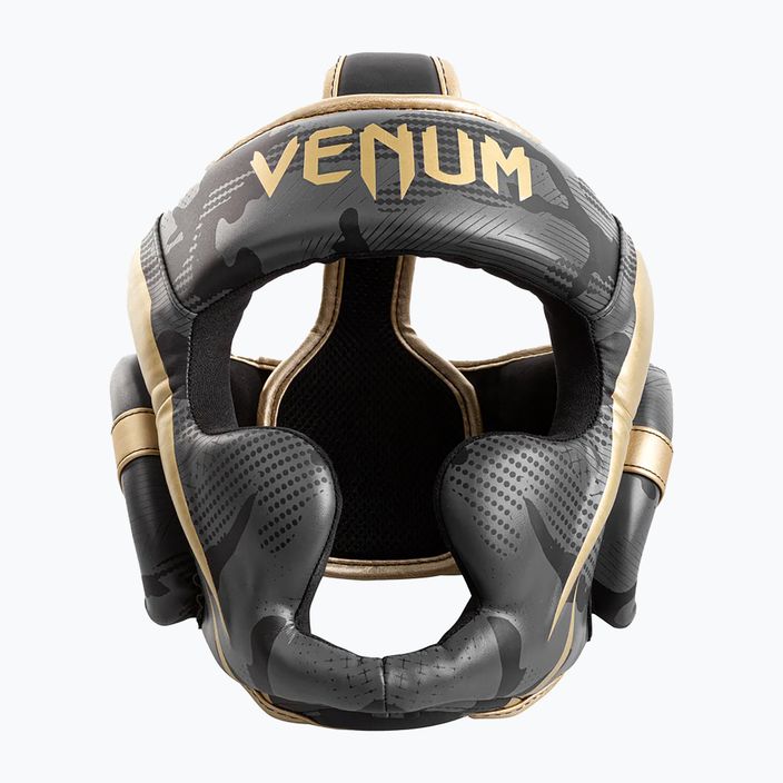 Boxerská prilba Venum Elite sivo-zlatá VENUM-1395-535 6