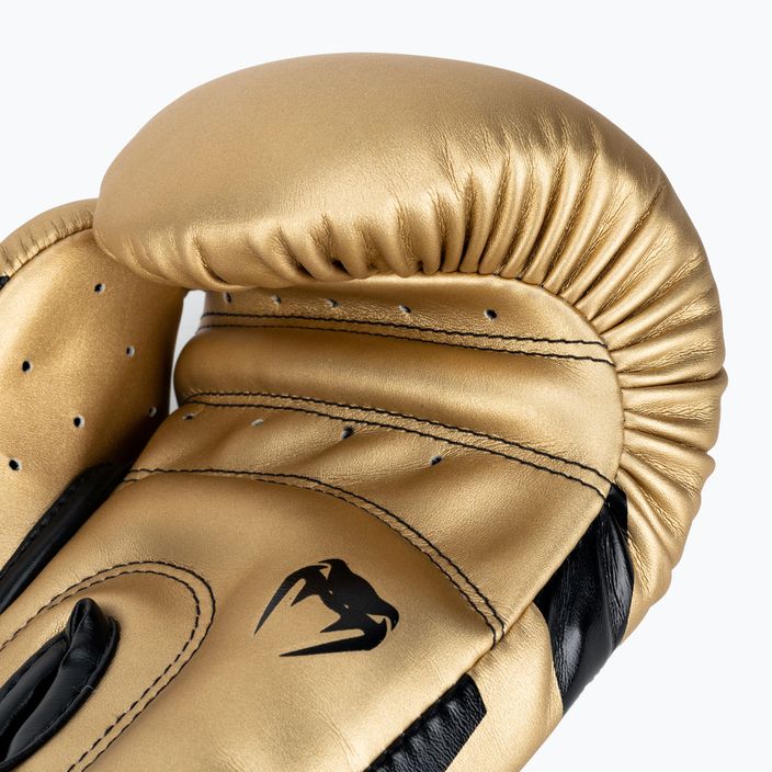 Venum Elite pánske boxerské rukavice zlaté a čierne 1392-449 4
