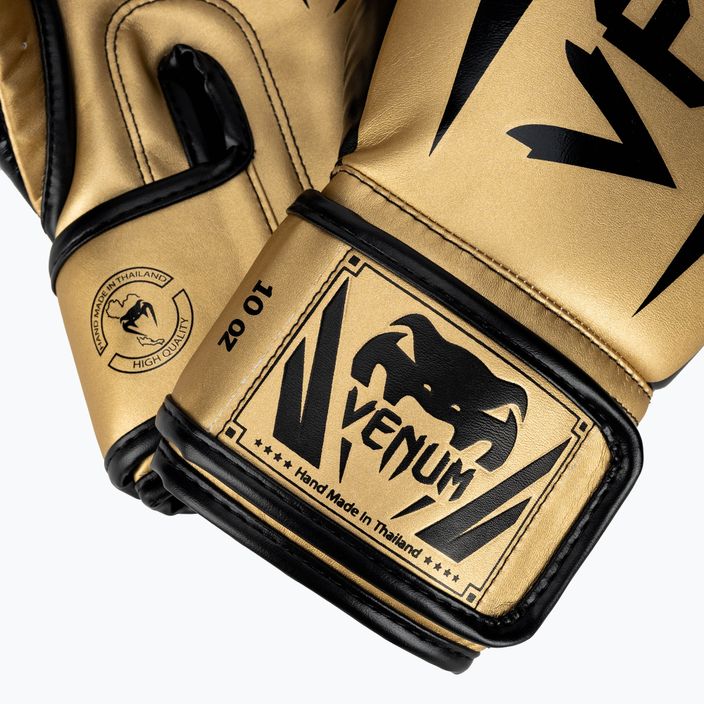Venum Elite pánske boxerské rukavice zlaté a čierne 1392-449 5
