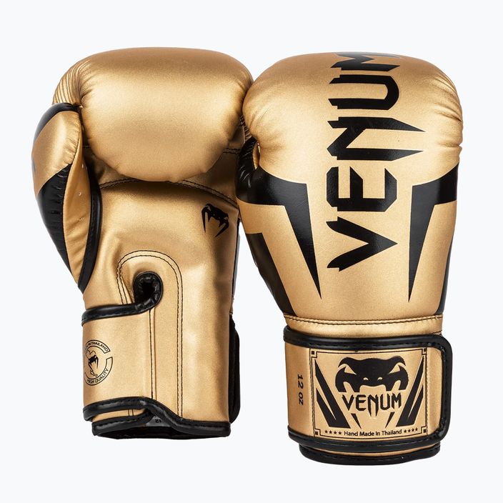 Venum Elite pánske boxerské rukavice zlaté a čierne 1392-449 8