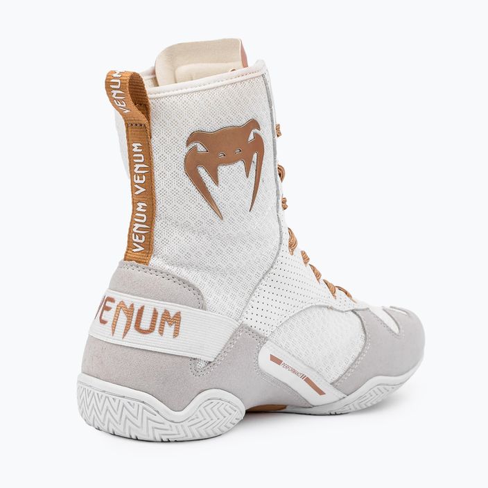 Venum Elite Boxerské topánky biele/zlaté 4