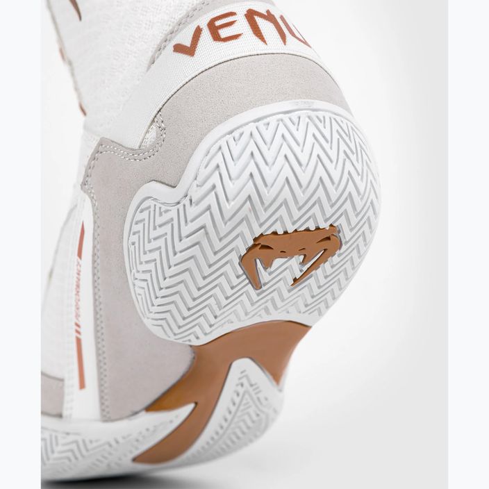 Venum Elite Boxerské topánky biele/zlaté 9