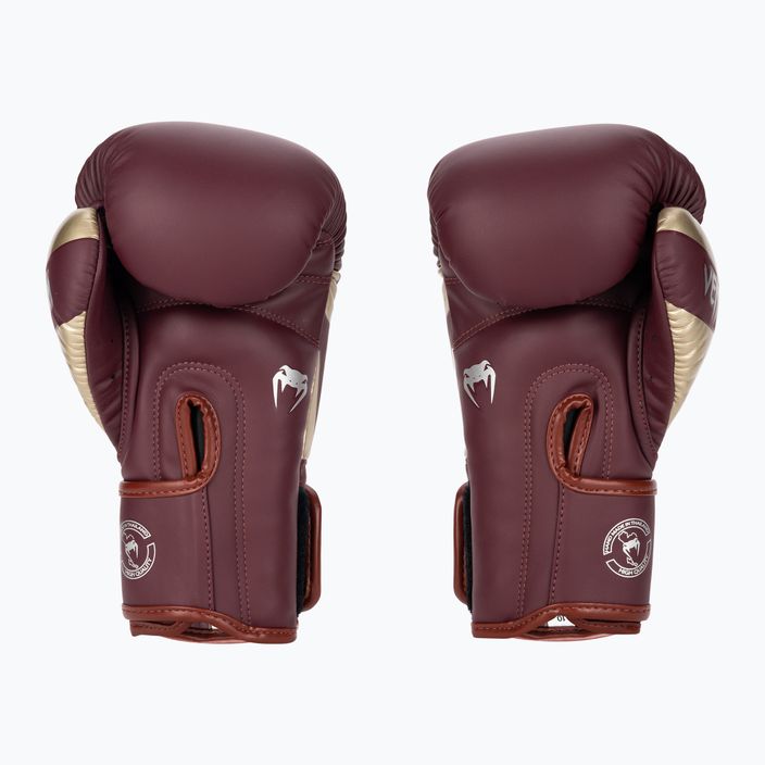 Boxerské rukavice Venum Elite bordó/zlaté 2