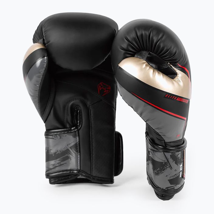Boxerské rukavice Venum Elite Evo black/gold 4