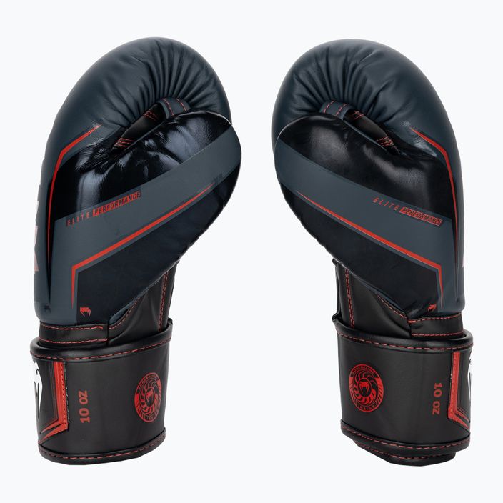 Boxerské rukavice Venum Elite Evo navy/black/red 3