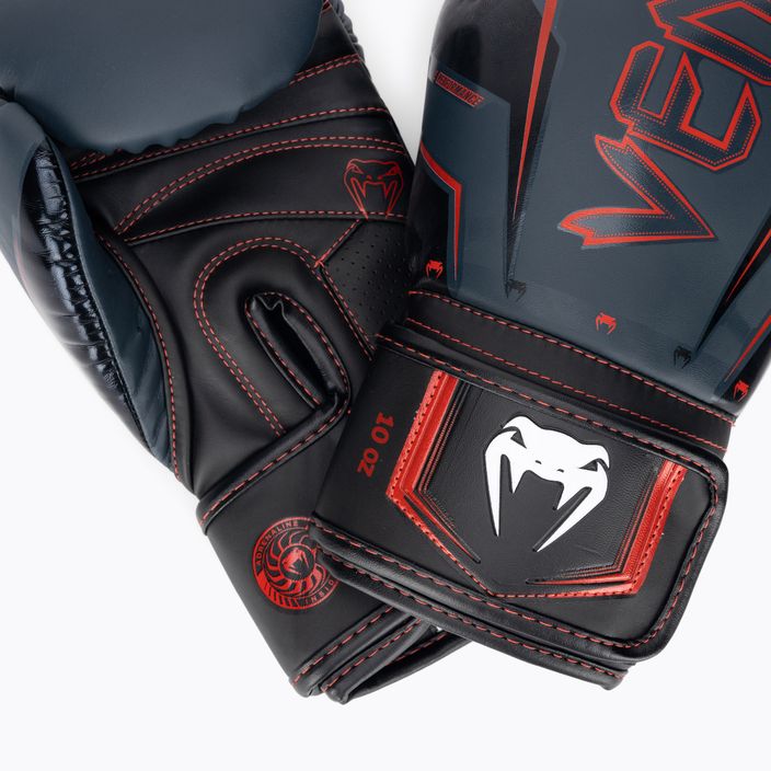Boxerské rukavice Venum Elite Evo navy/black/red 4