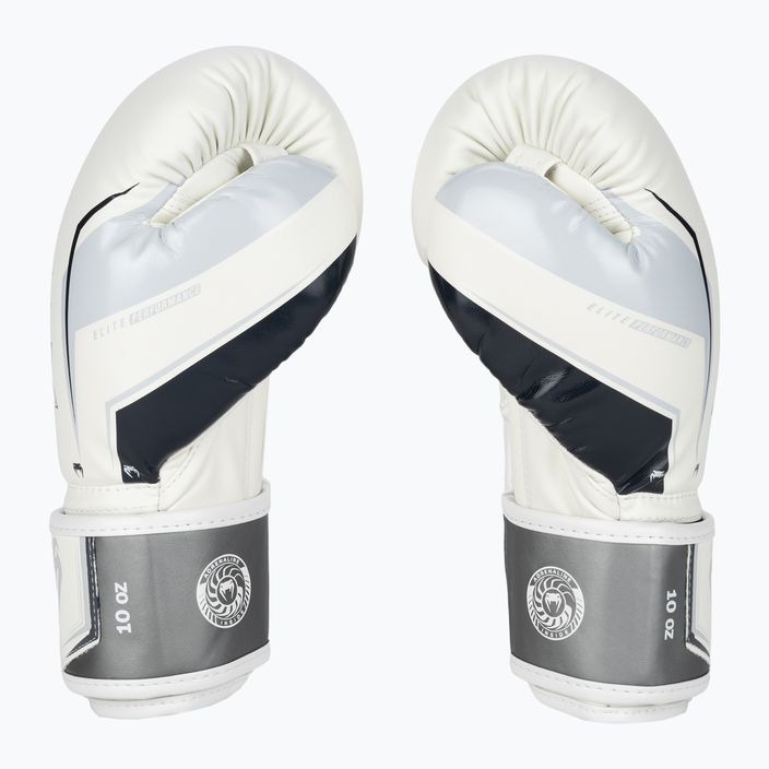 Boxerské rukavice Venum Elite Evo sivo-biele 3