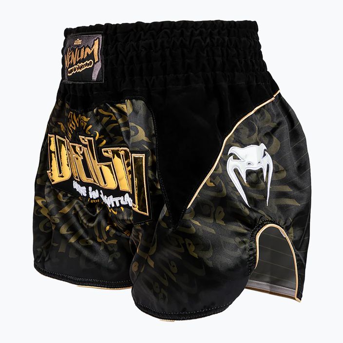 Tréningové šortky Venum Attack Muay Thai čierna/zlatá 3