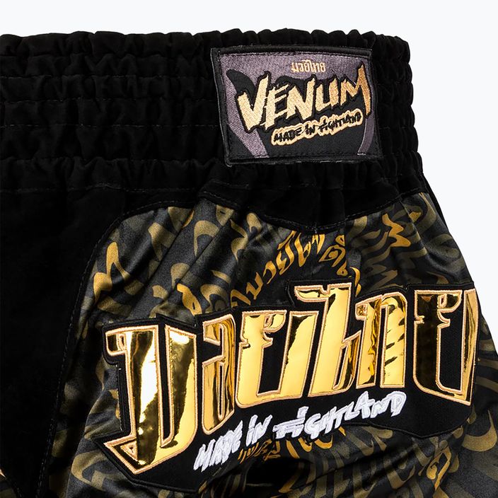 Tréningové šortky Venum Attack Muay Thai čierna/zlatá 6