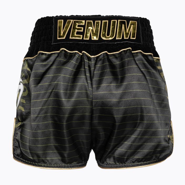 Tréningové šortky Venum Attack Muay Thai čierna/zlatá 2