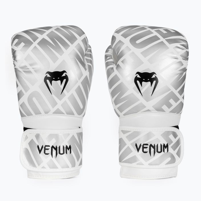 Venum Contender 1.5 XT Boxerské rukavice biele/strieborné
