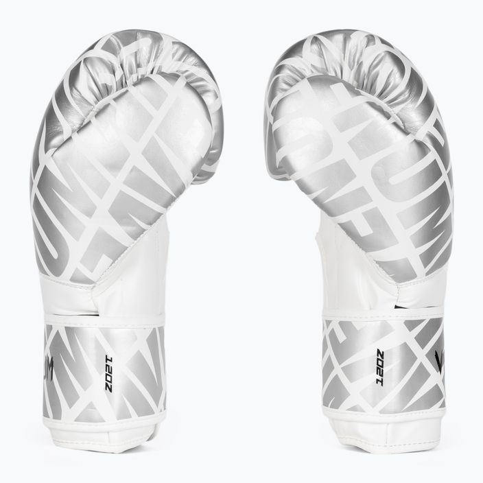 Venum Contender 1.5 XT Boxerské rukavice biele/strieborné 3