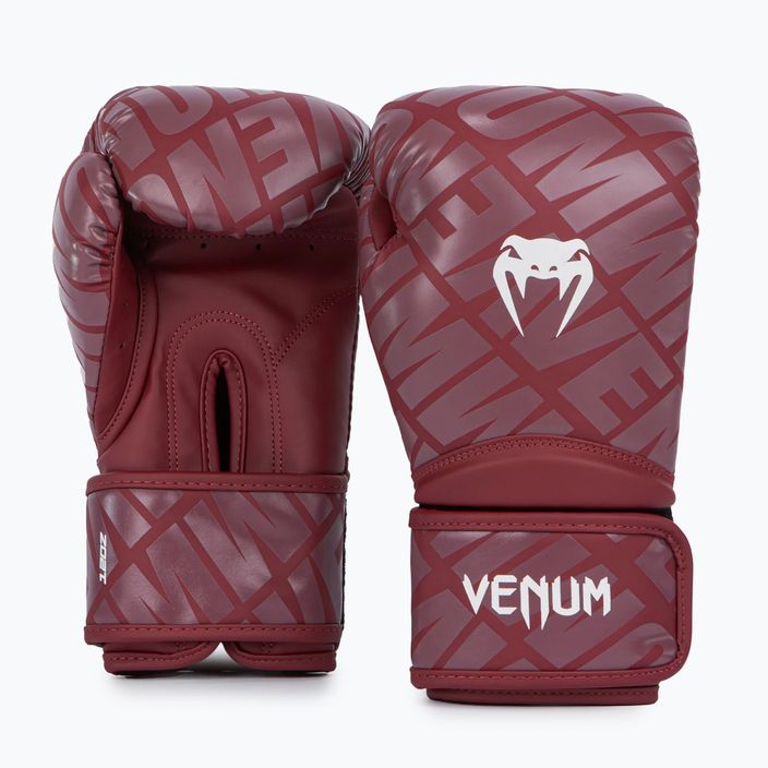 Venum Contender 1.5 XT Boxerské rukavice bordová/biela 2