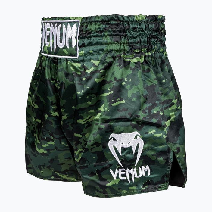 Pánske tréningové šortky Venum Classic Muay Thai black/forest camo 3