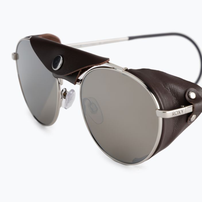 Dámske slnečné okuliare ROXY Blizzard 2021 shiny silver/brown leather 4