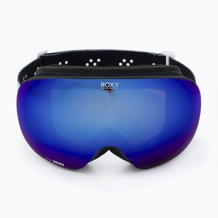 Dámske snowboardové okuliare ROXY Popscreen Cluxe J 2021 true black akio/sonar ml revo blue 2