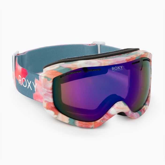 Dámske snowboardové okuliare ROXY Sunset ART J 2021 stone blue jorja / amber rose ml blue