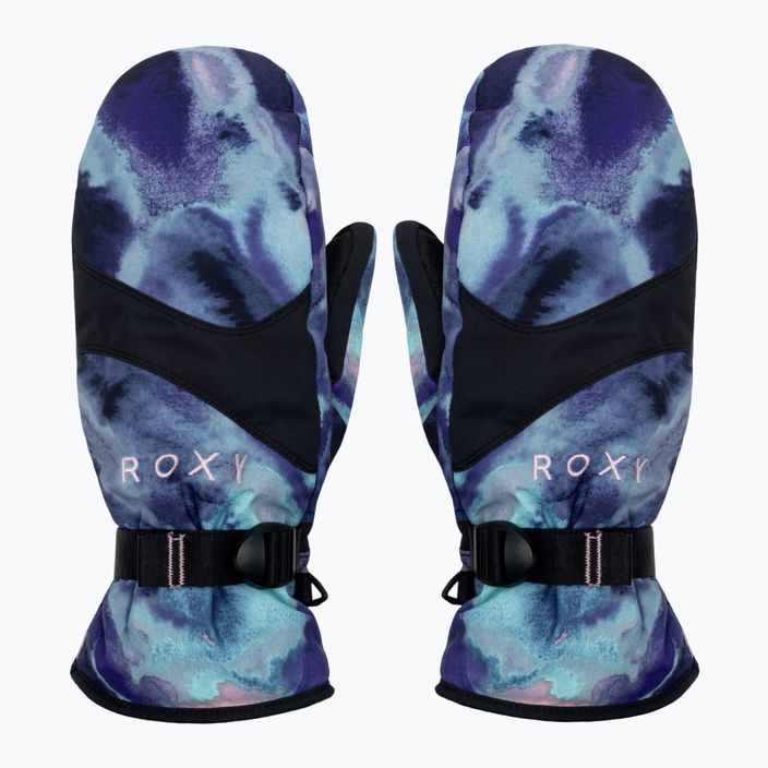 Dámske rukavice na snowboard ROXY Jetty 2021 niebieski/fioletowo/różowo/czarny 2