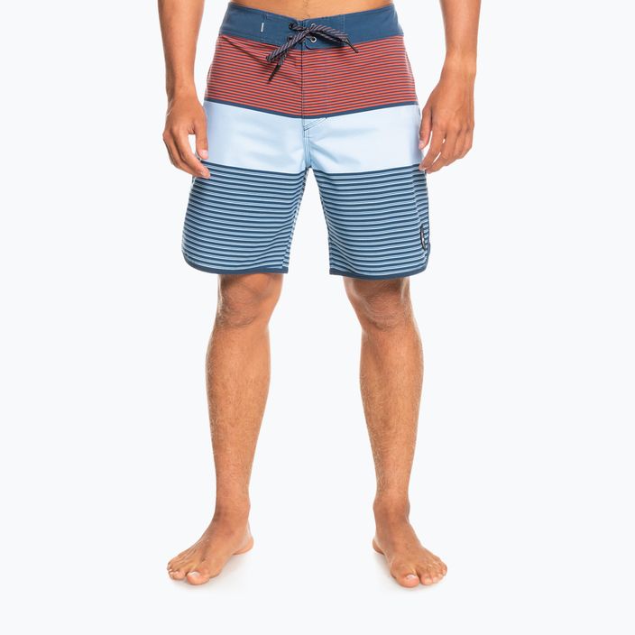 Pánske plavecké šortky Quiksilver Surfsilk Tijuana 18" modro-oranžové EQYBS04651-BSN6 3