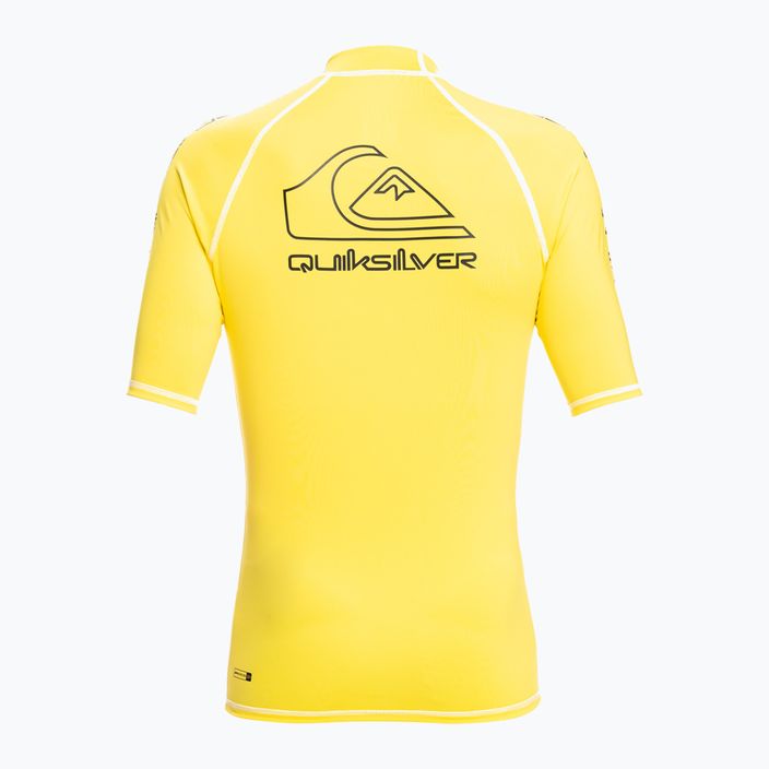 Quiksilver Ontour pánske plavecké tričko žlté EQYWR03359-YZD0 2