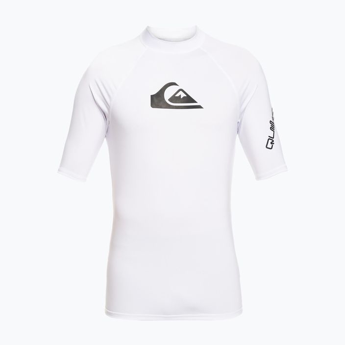 Quiksilver pánske plavecké tričko All Time biele EQYWR03358-WBB0