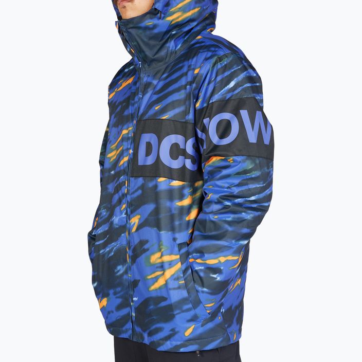 Pánska snowboardová bunda DC Propaganda angled tie dye royal blue 5