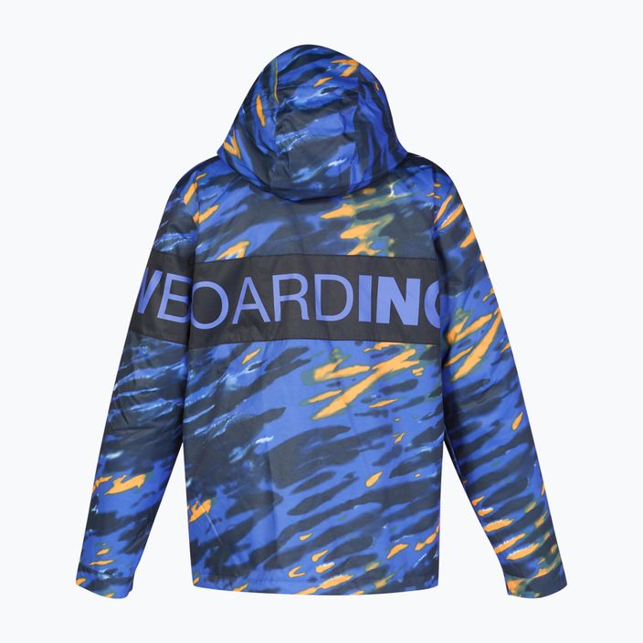 Pánska snowboardová bunda DC Propaganda angled tie dye royal blue 10