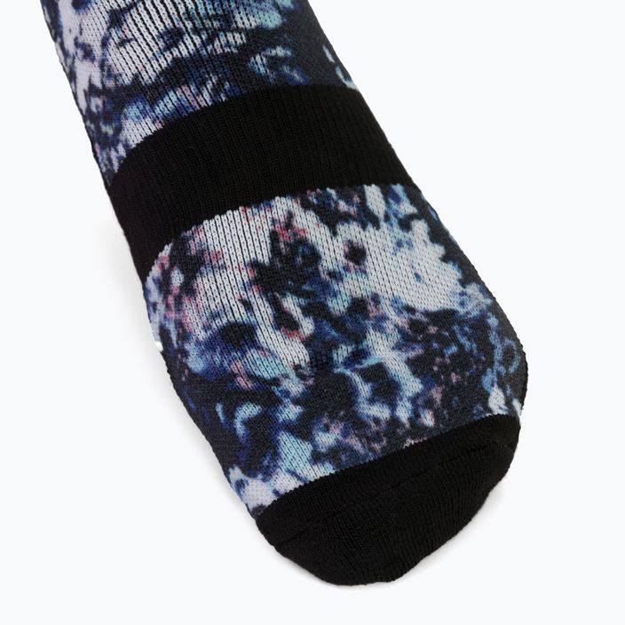 Dámske ponožky na snowboard ROXY Paloma 2021 true black black flowers 3