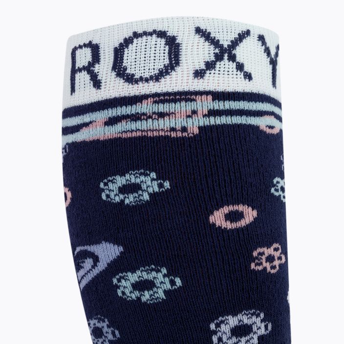 Detské ponožky na snowboard ROXY Frosty 2021 medieval blue neo logo 4