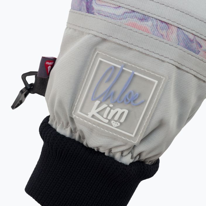 Dámske rukavice na snowboard ROXY Chloe Kim 2021 gray violet marble 4