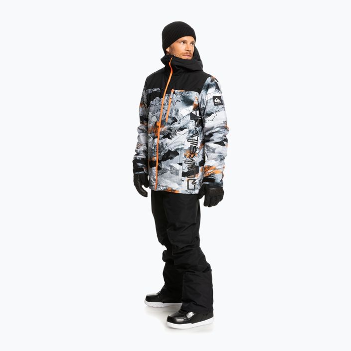 Pánska snowboardová bunda Quiksilver Morton čierno-biela EQYTJ3375 2