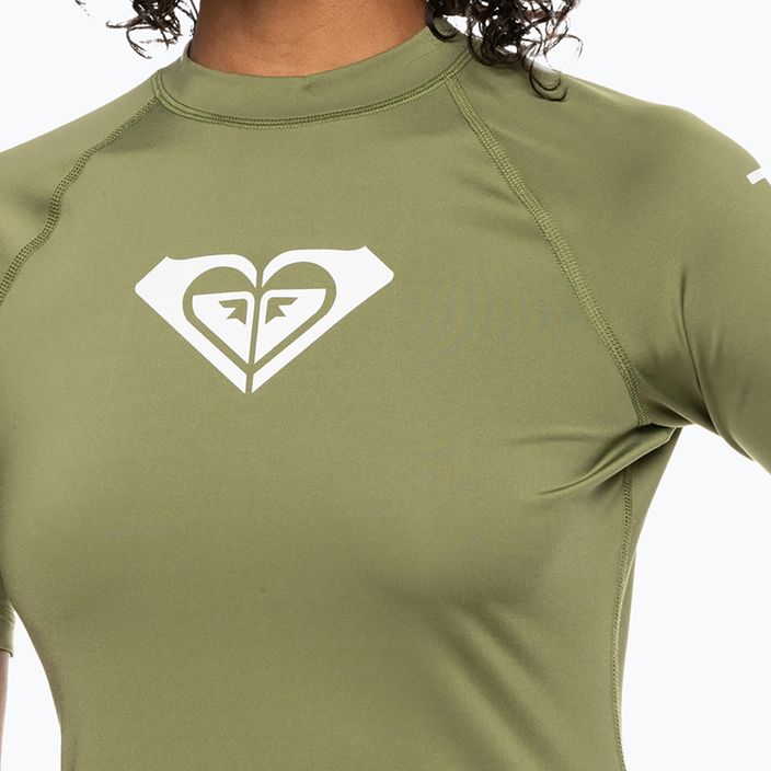 Dámske plavecké tričko ROXY Whole Hearted 2021 loden green 4
