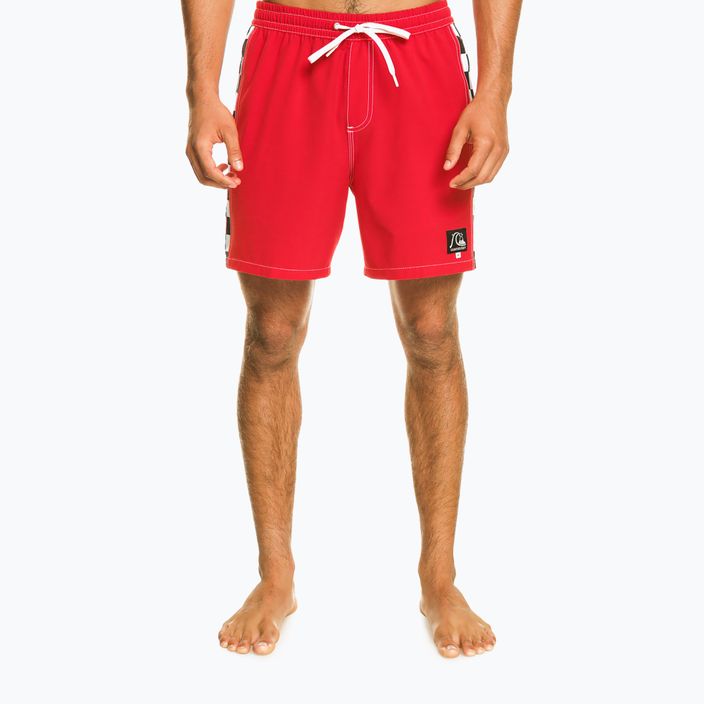 Pánske plavecké šortky Quiksilver Original Arch Volley 17" červené EQYJV03995-RQC0 2