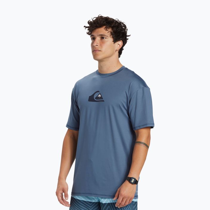 Quiksilver Solid Streak pánske tričko UPF 50+ námornícka modrá EQYWR03386-BYG0 6