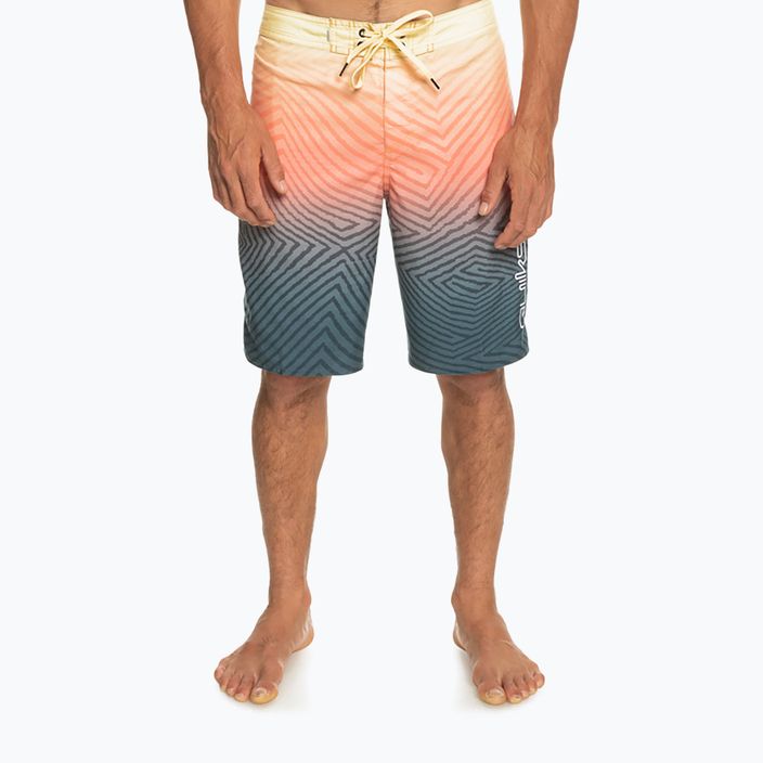 Quiksilver pánske plavecké šortky Everyday Warp Fade 20" oranžové a tmavomodré EQYBS04790-BSL6 3