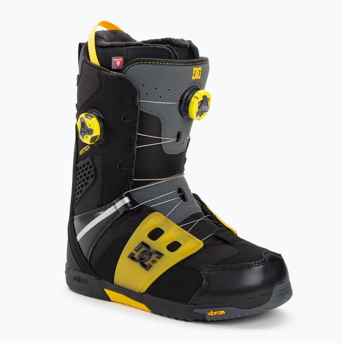 Pánske topánky na snowboard DC Phantom black/yellow