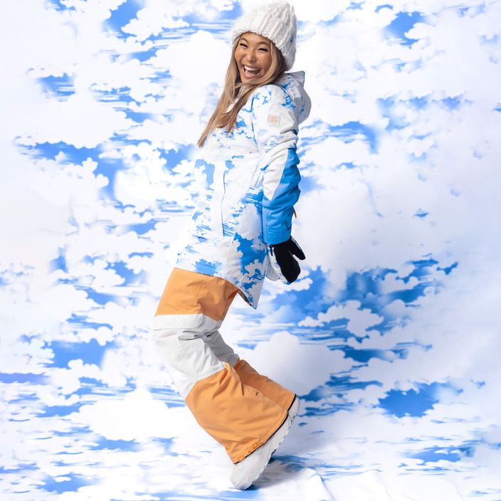 Dámske snowboardové nohavice ROXY Chloe Kim Woodrose mock orange 11