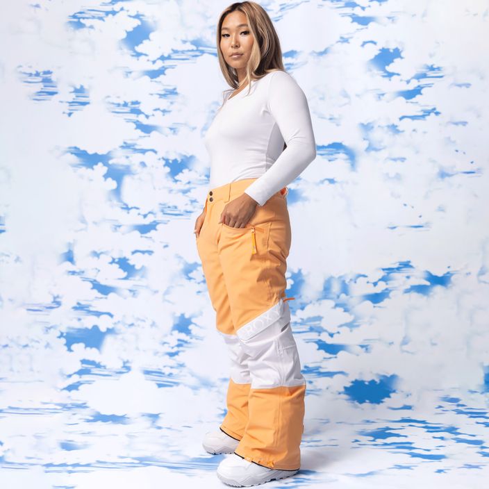 Dámske snowboardové nohavice ROXY Chloe Kim Woodrose mock orange 15